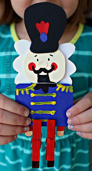 Awesome Nutcracker Clothespin Paper Craft