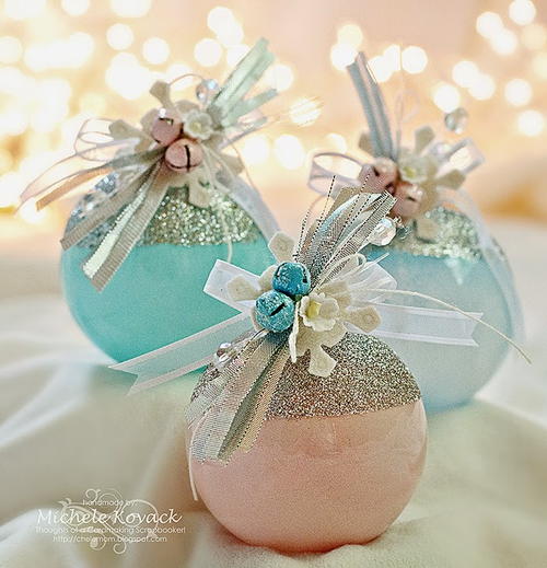 Glamorous DIY Glass Ball Ornaments