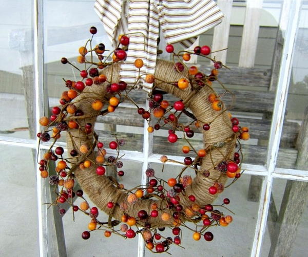 Twine and Berry Fall Wreath