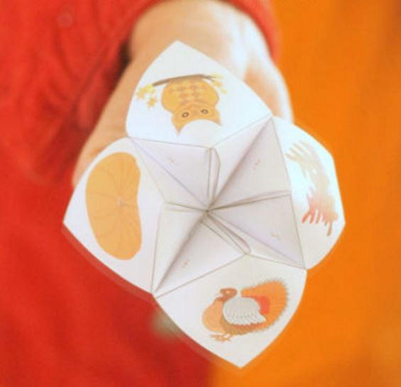 Free Printable Thanksgiving Cootie Catcher