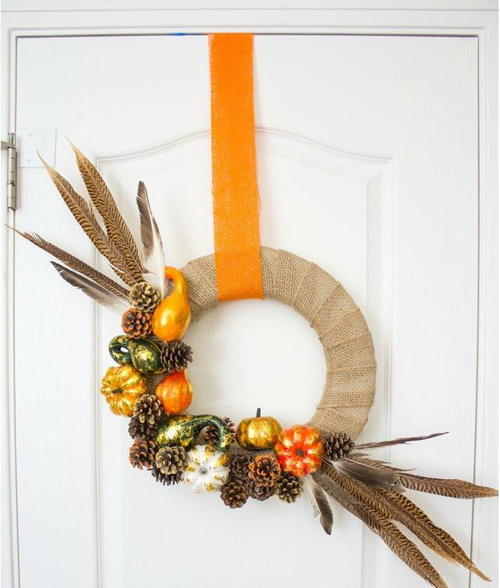 Rustic Amish DIY Fall Wreath