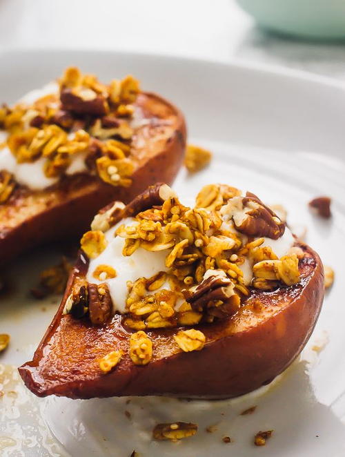 Vegan Cinnamon Baked Pears