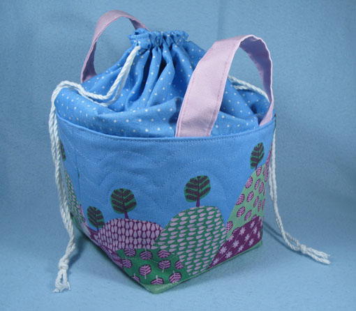 Drawstring Top Fabric Basket