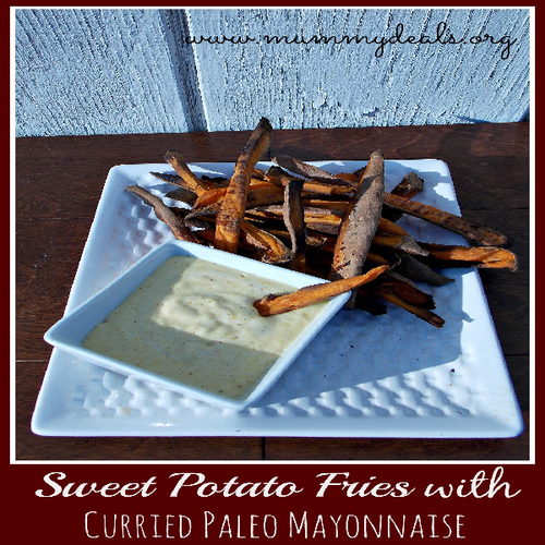 Sweet Potato Fries With Curried Paleo Mayonnaise 