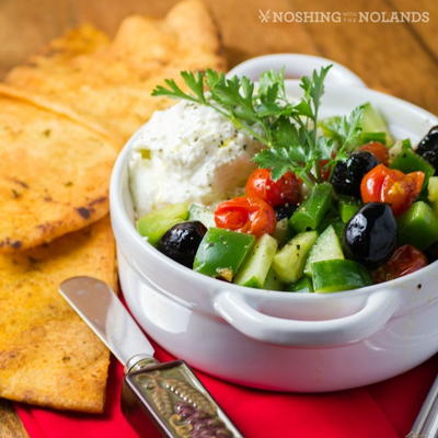 Whipped Feta Blistered Tomatoes Greek Salad Spread