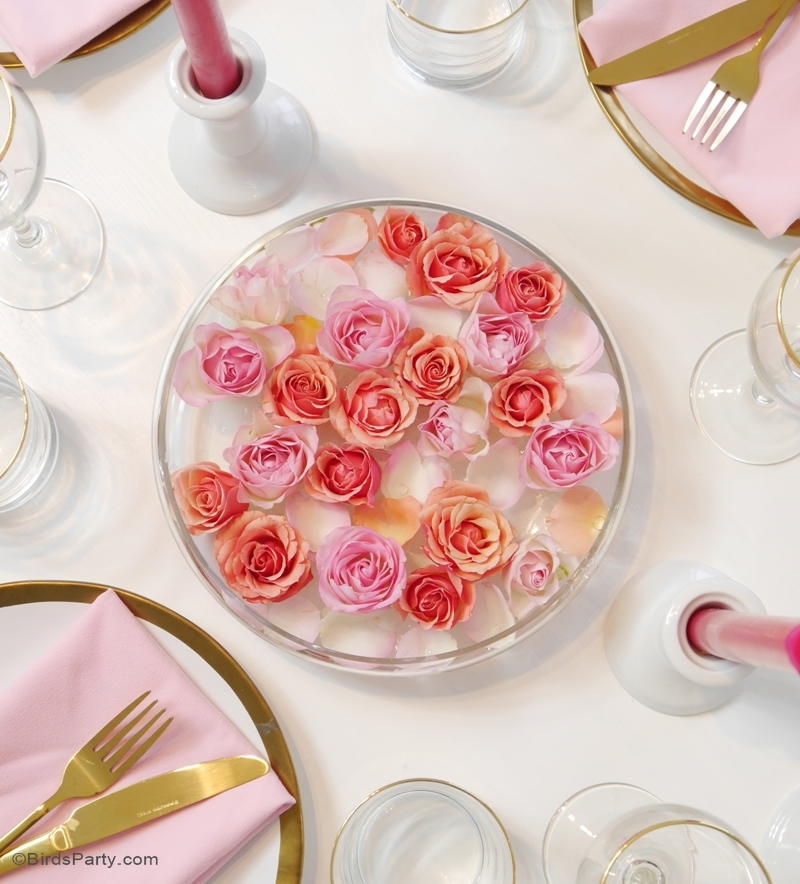Floating Roses DIY Centerpiece | AllFreeDIYWeddings.com