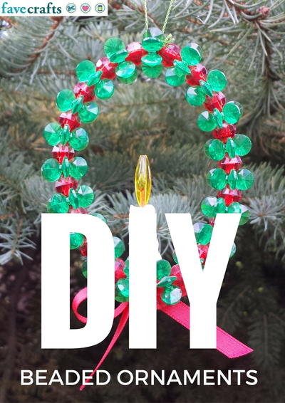 christmas decorations using beads