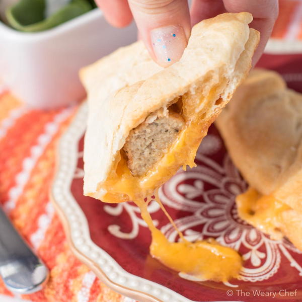 3-Ingredient Meatball Stuffed Crescent Rolls