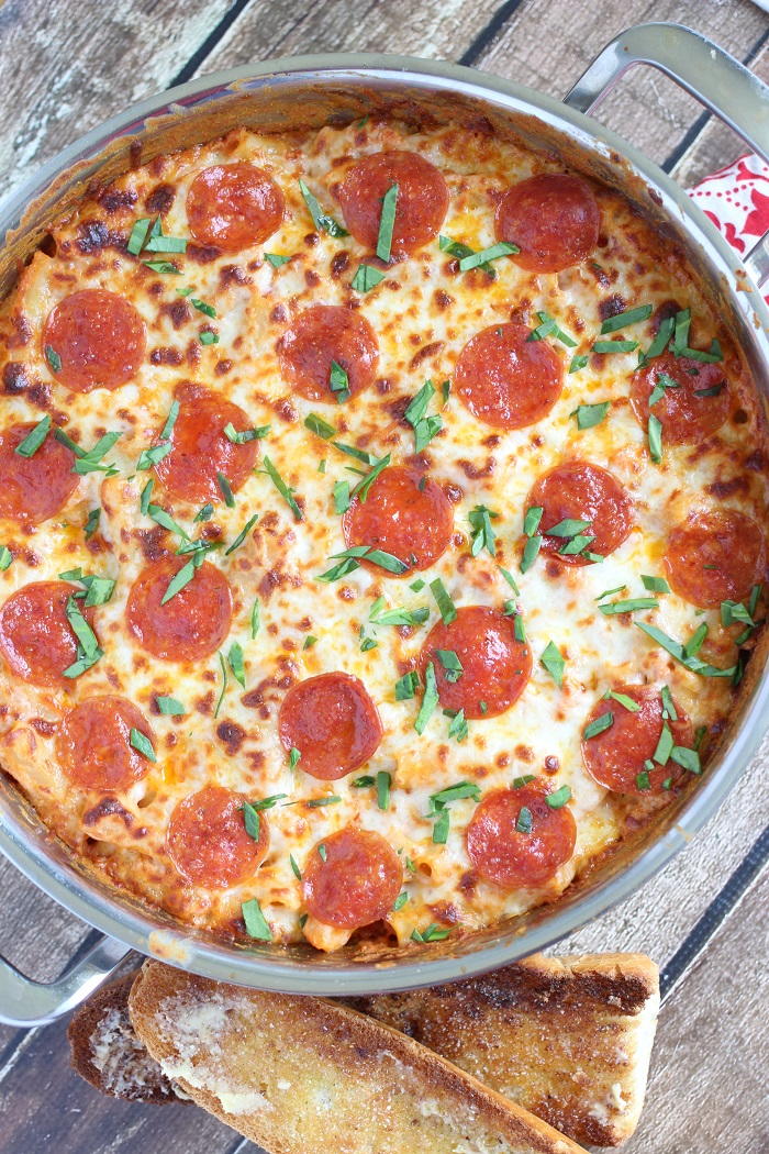 Pepperoni Pizza Baked Ziti