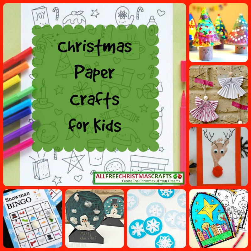 25 Christmas Paper Crafts for Kids | AllFreeChristmasCrafts.com 25-christmas-paper-crafts-for-kids-allfreechristmascrafts-com