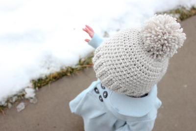 Snow Problem Crochet Baby Beanie