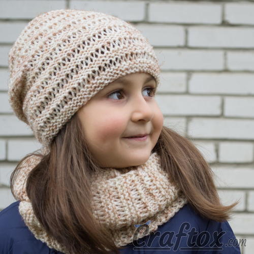 Kari Knit Hat and Cowl Set