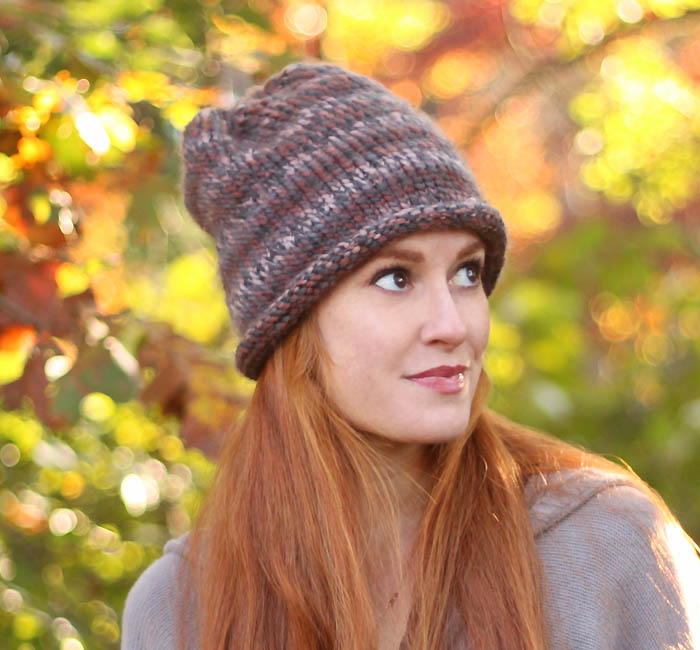 Smoked Topaz Knit Beanie | AllFreeKnitting.com