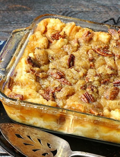 Unbelievable Pecan Pie Bread Pudding