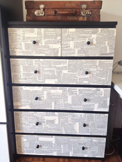 Dressed Up Decoupage Dresser