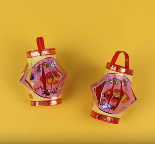 Celebratory DIY Origami Lanterns
