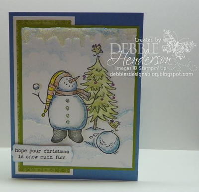 Snow Much Fun Homemade Christmas Card
