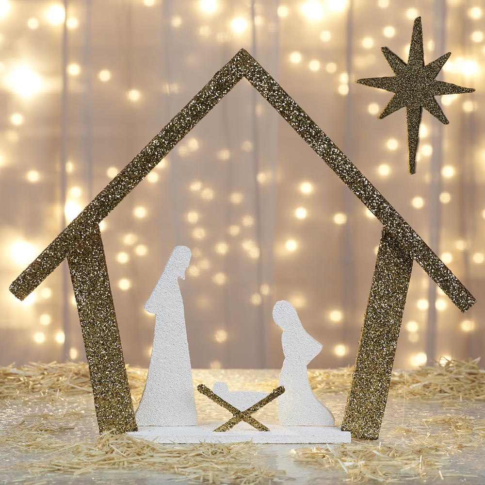 Sparkling Nativity | FaveCrafts.com