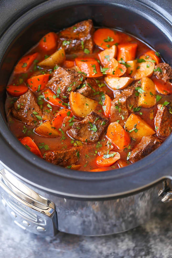 Cozy Slow Cooker Beef Stew | FaveSouthernRecipes.com