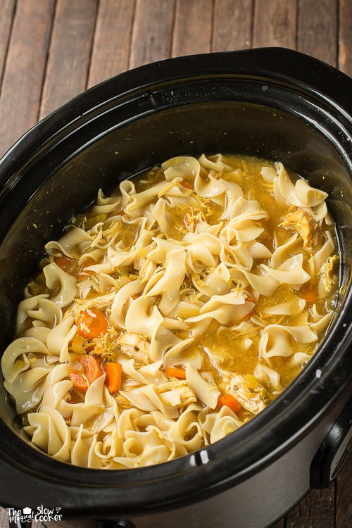 Slow Cooker Curried Chicken Noodle Soup