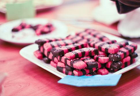 Blackberry Peppermint Chocolate Cookies