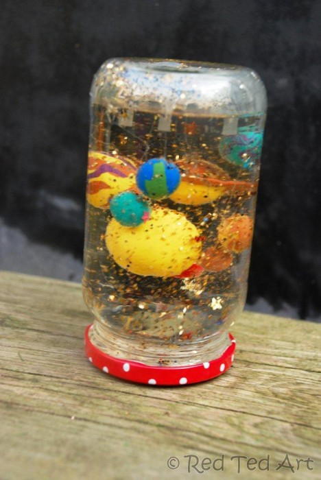 Kids Homemade Snow Globes