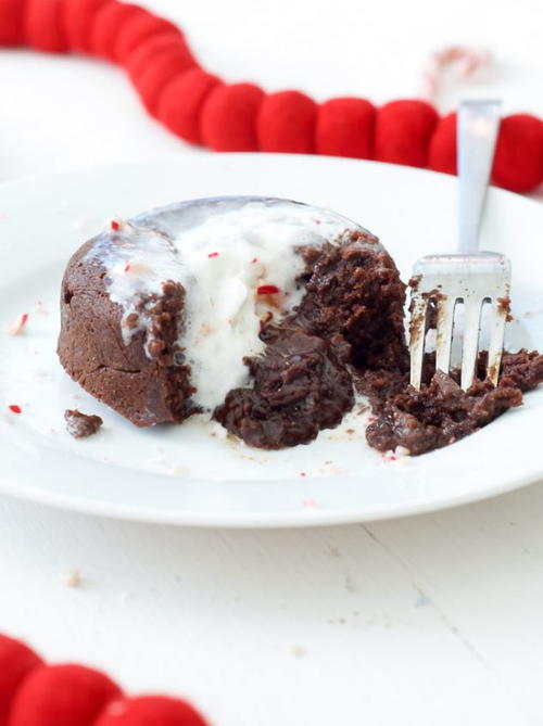 Peppermint Chocolate Lava Cake Recipe