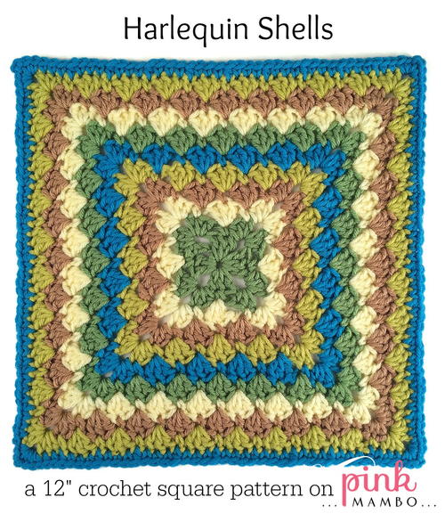 Roundabout Harlequin Granny Square