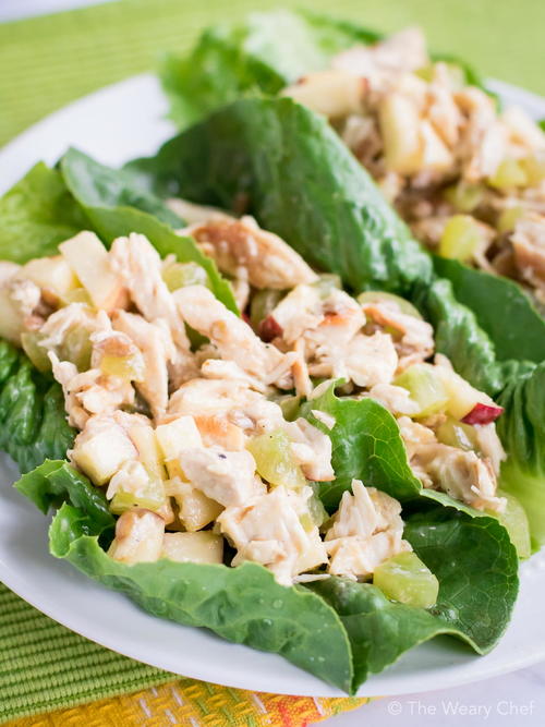 Waldorf Chicken Salad Lettuce Wraps