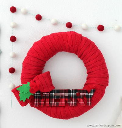 Merry and Bright Wreath Tutorial