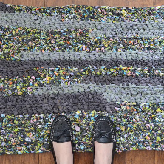 Easy Crochet Rag Rug