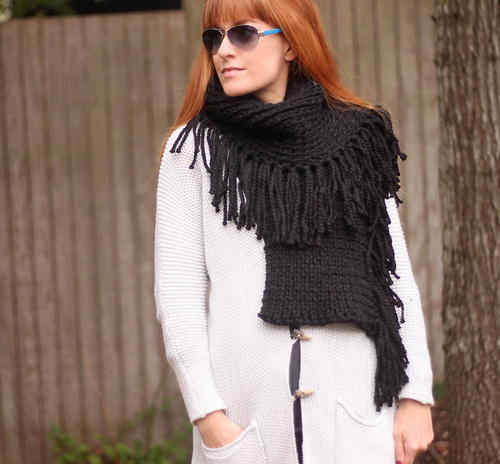 Designer Fringe Scarf Pattern