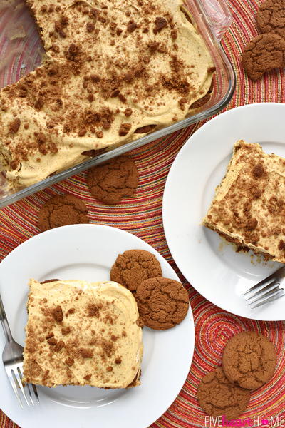 Pumpkin Gingersnap Icebox Cake