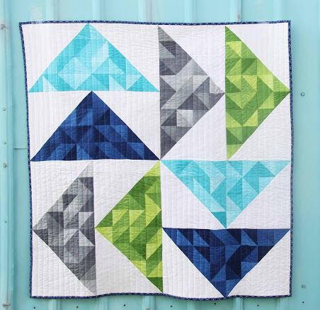 Dutch Ombre Baby Quilt Tutorial