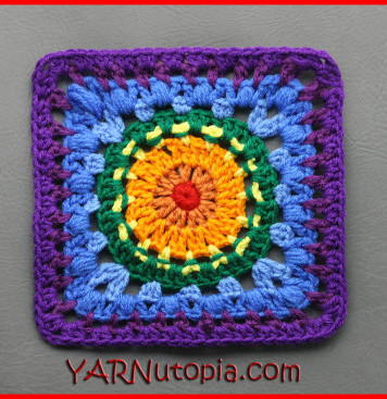 Rainbow Soul Shine Granny Square