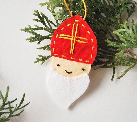 St Nicholas Felt Ornament