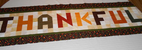 Thanksgiving Table Runner Pattern