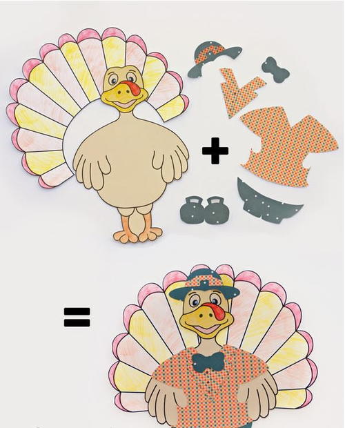 Fun Dress-Up Thanksgiving Turkey