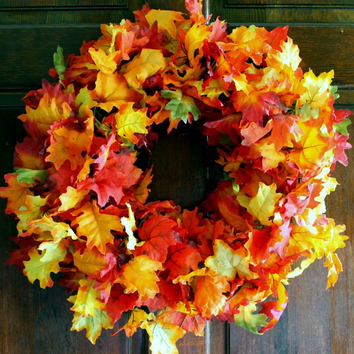 Quick and Easy DIY Fall Wreath | AllFreeHolidayCrafts.com