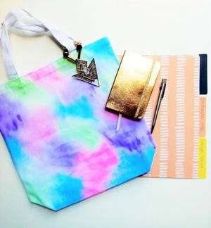 Ombre Dyed Tee Shirt Tote Bag | FaveCrafts.com