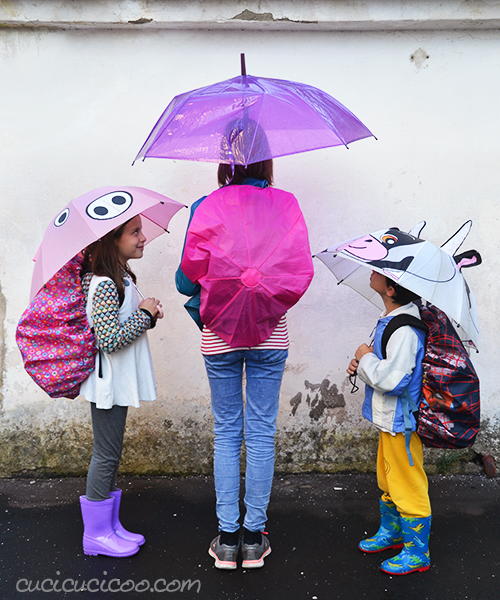 Upcycled Umbrellas Backpack Rain Covers