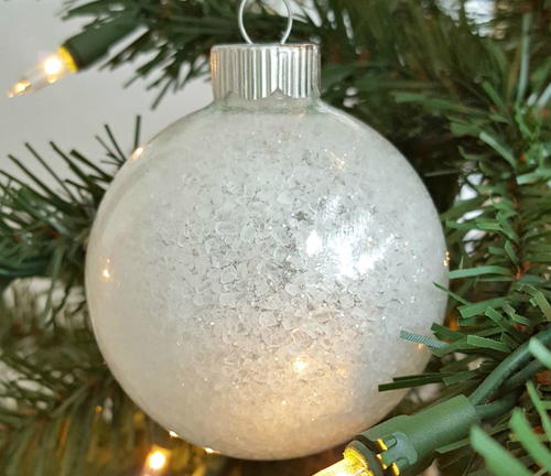 Frosted Glass Design Homemade Ornaments