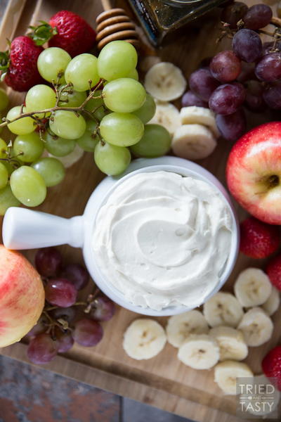 Honey Sweetened Fruit Dip