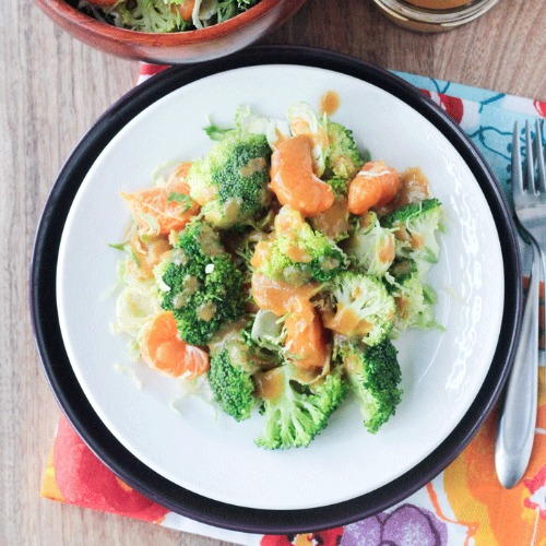 Broccoli & Shredded Brussels Sprouts Salad
