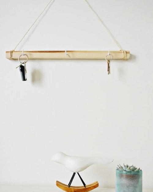 Hanging Wooden DIY Key Holder