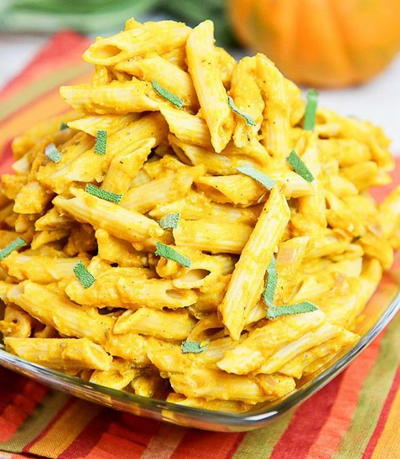 15 Minute Creamy Pumpkin Pasta