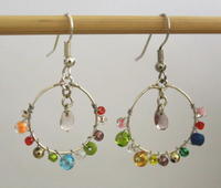 Tangled Wire Bead Earrings | AllFreeJewelryMaking.com