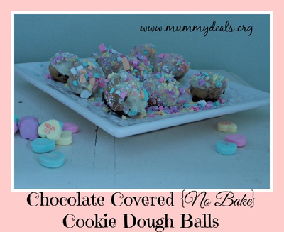 Chocolate Covered Cookie Dough Balls