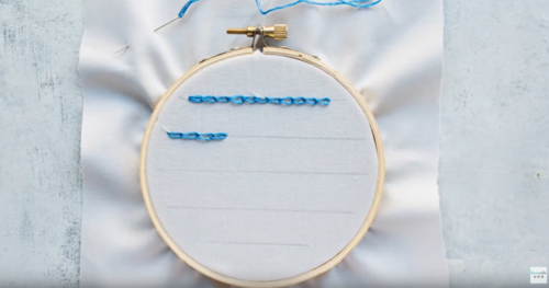 Chain Stitch Embroidery Technique