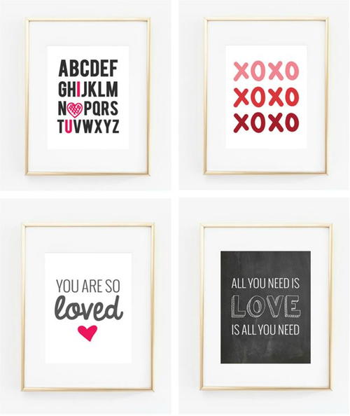 Valentines Day Printable Wall Art